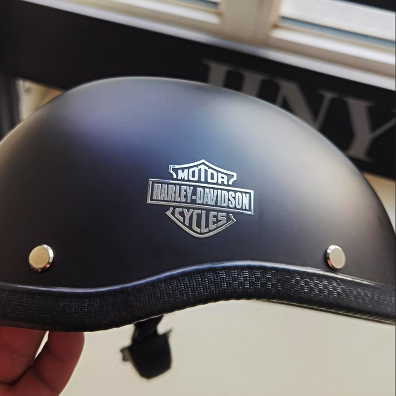 哈雷摩托金属薄片头盔贴